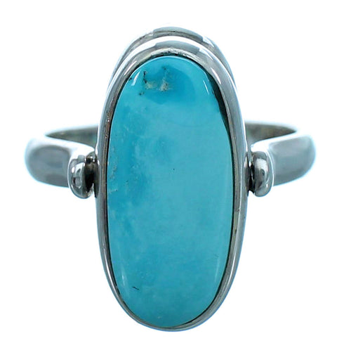 Reversible Turquoise Sterling Silver Multicolor Inlay Ring Size 5 LX113275